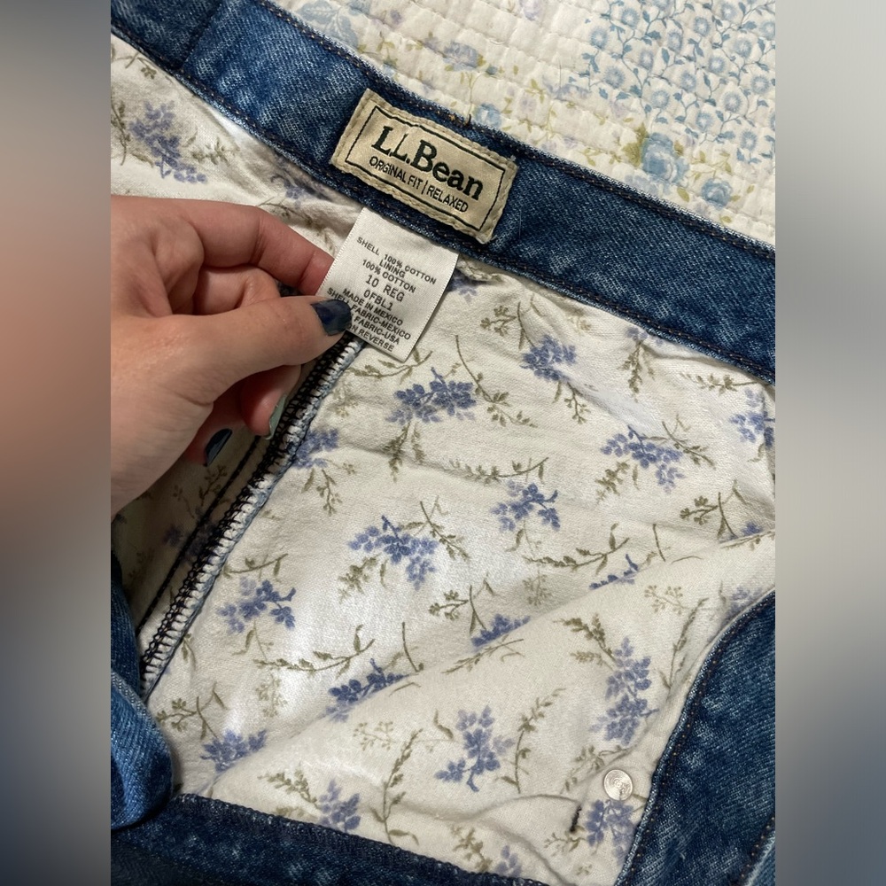 Flannel lined LL Bean Jeans
